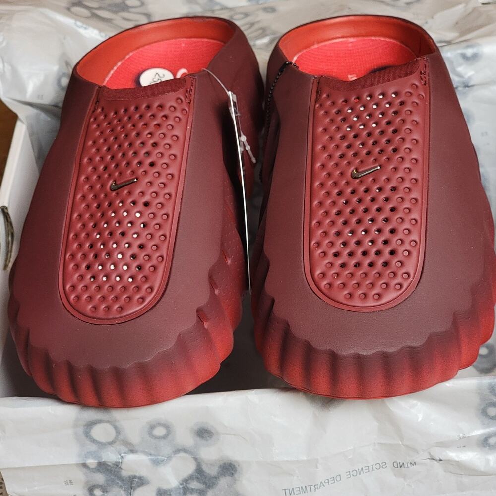 Men Sz 7 Mind Slip On Slides Team Red Chrome Street Casual Slippers Youth
